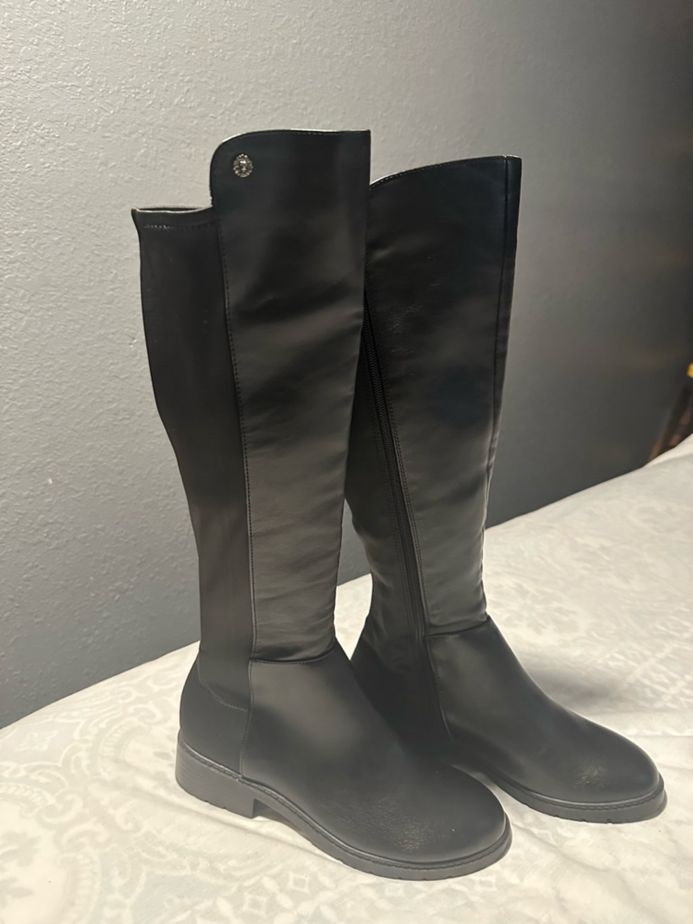 Anne Klein Black under the knee women Boots
